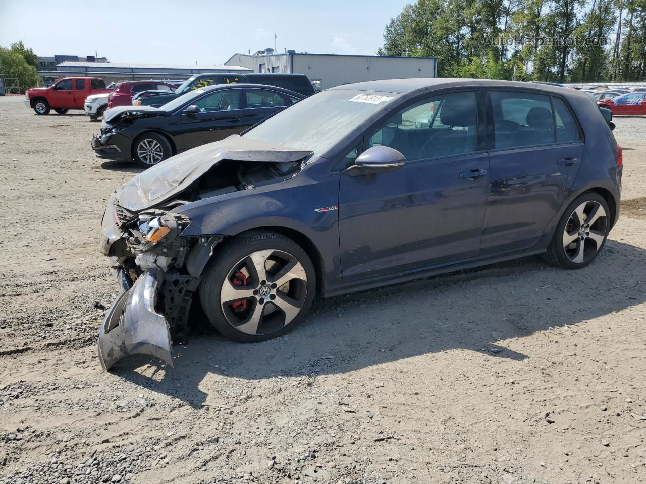 2016 Volkswagen Gti S/se Blue vin: 3VW447AU0GM069968