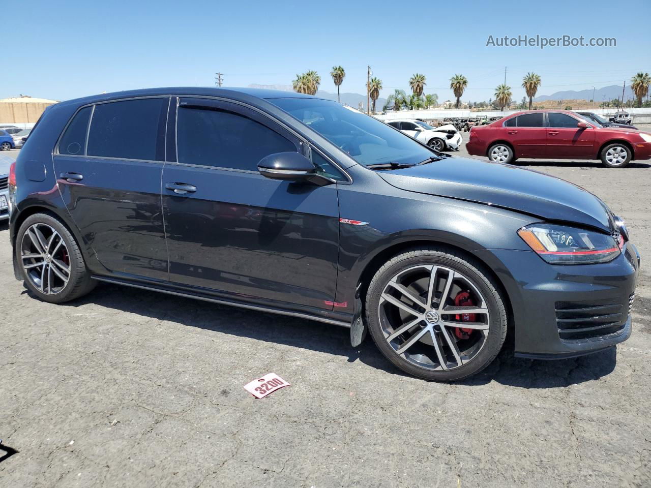 2017 Volkswagen Gti S/se Угольный vin: 3VW447AU0HM053044