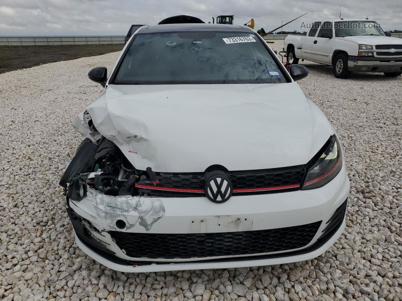 2017 Volkswagen Gti S/se White vin: 3VW447AU0HM066702