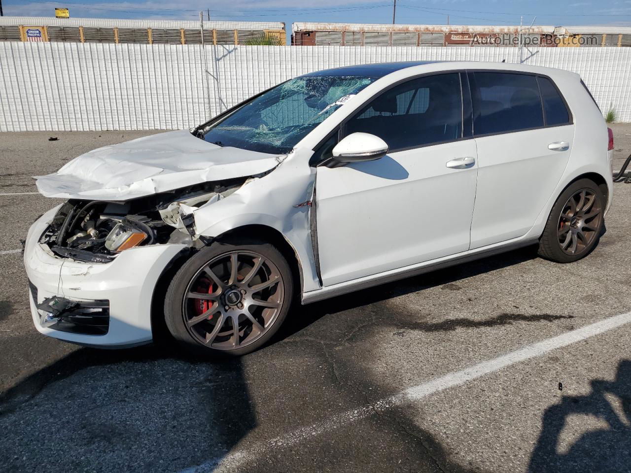 2017 Volkswagen Gti S/se White vin: 3VW447AU0HM069146