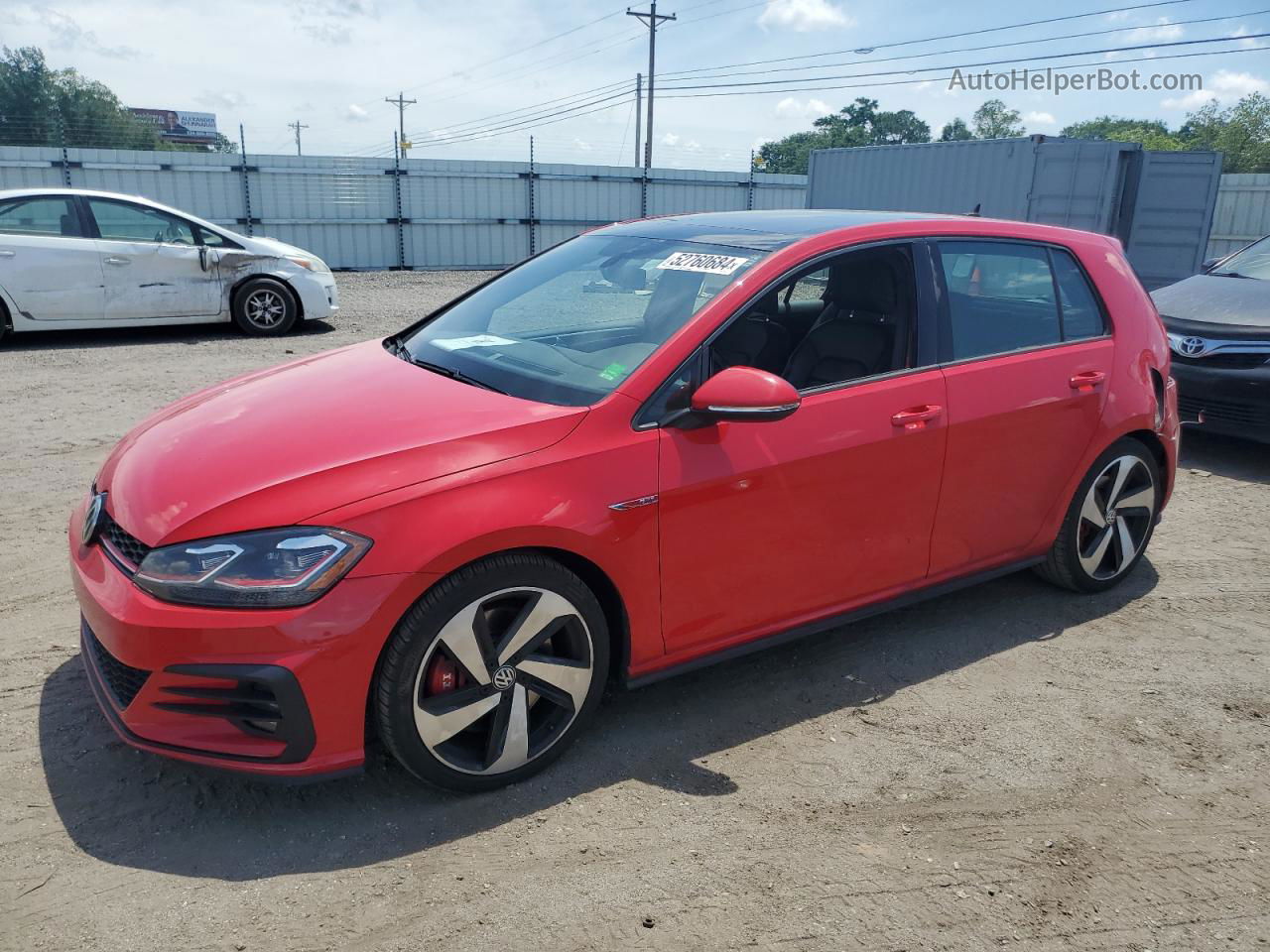 2018 Volkswagen Gti S/se Красный vin: 3VW447AU0JM253914