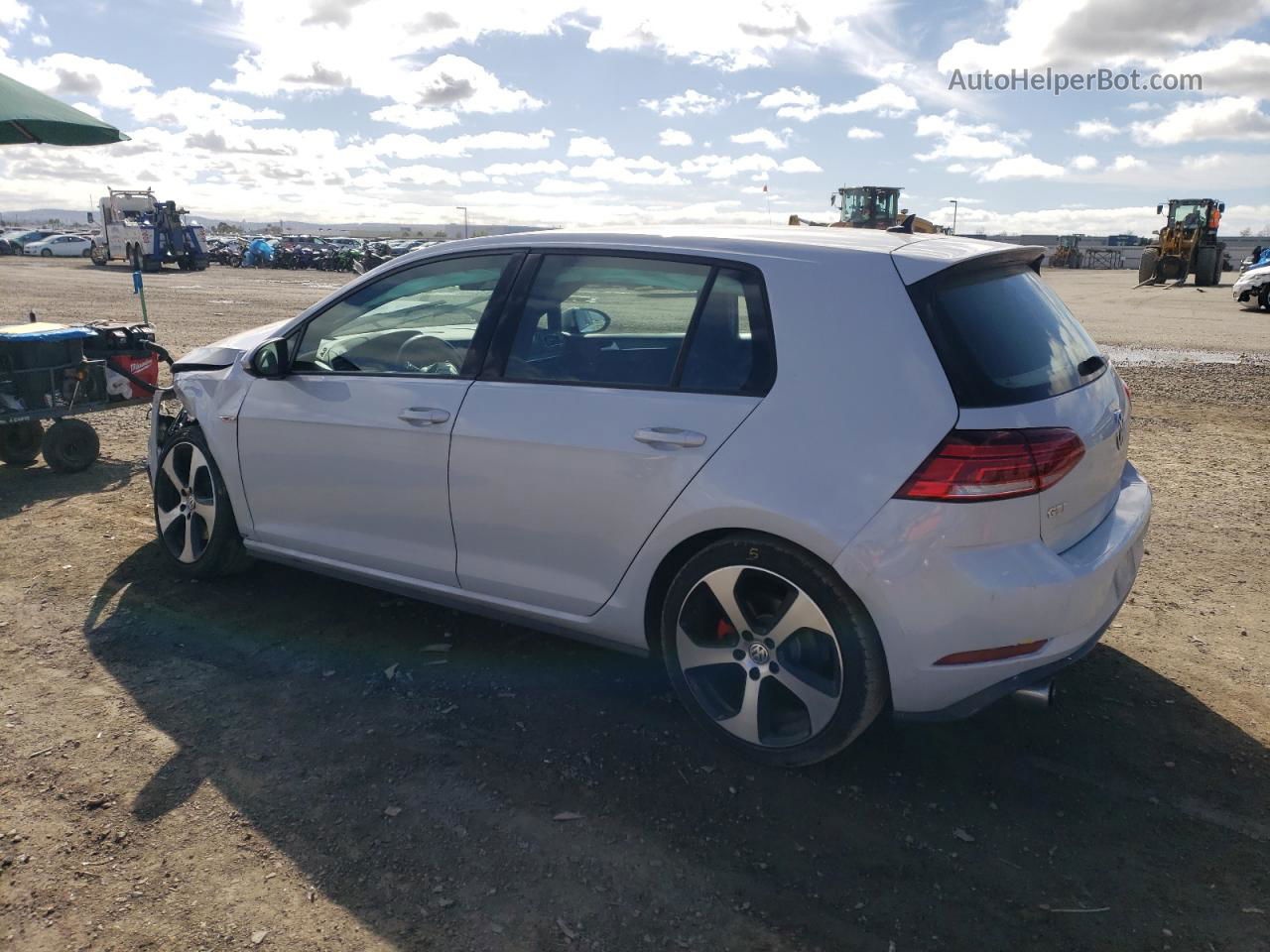 2018 Volkswagen Gti S/se White vin: 3VW447AU0JM262340