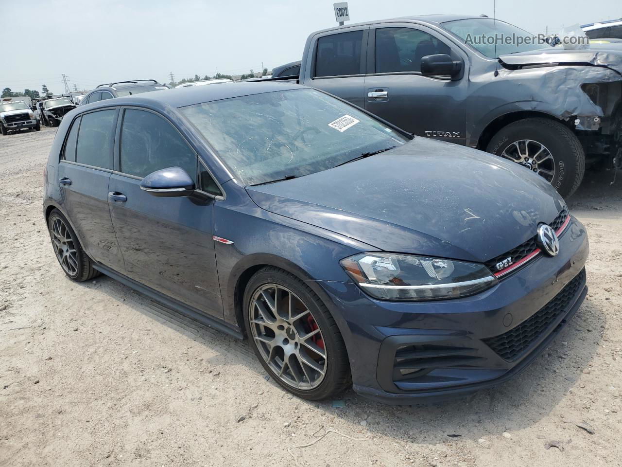 2018 Volkswagen Gti S/se Blue vin: 3VW447AU0JM296956