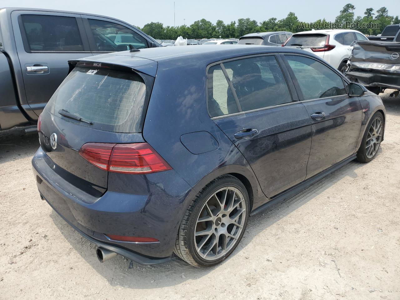 2018 Volkswagen Gti S/se Blue vin: 3VW447AU0JM296956