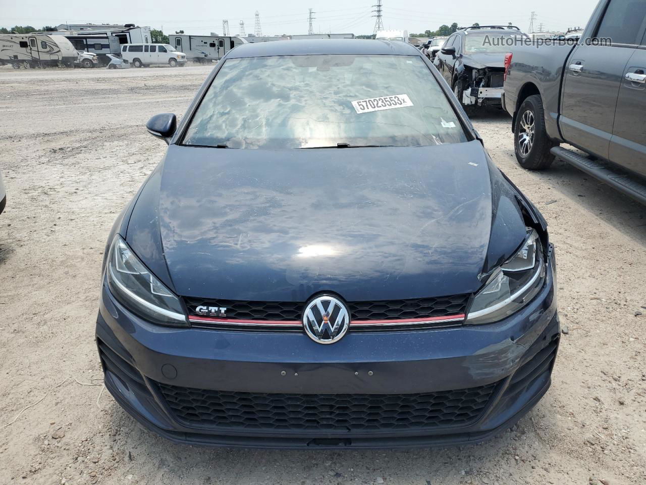 2018 Volkswagen Gti S/se Blue vin: 3VW447AU0JM296956