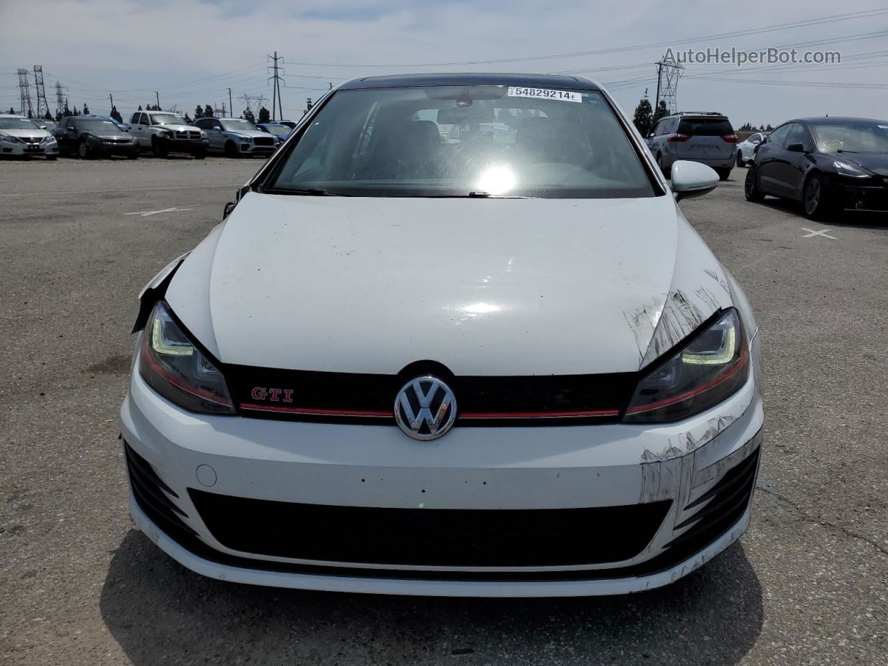 2016 Volkswagen Gti S/se Белый vin: 3VW447AU1GM014610