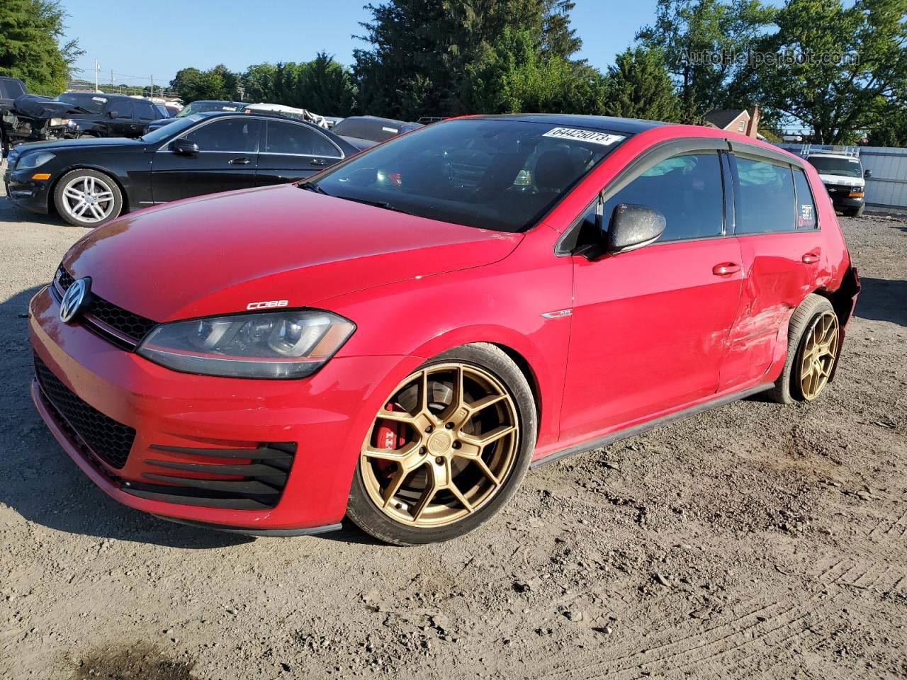 2016 Volkswagen Gti S/se Red vin: 3VW447AU1GM060471