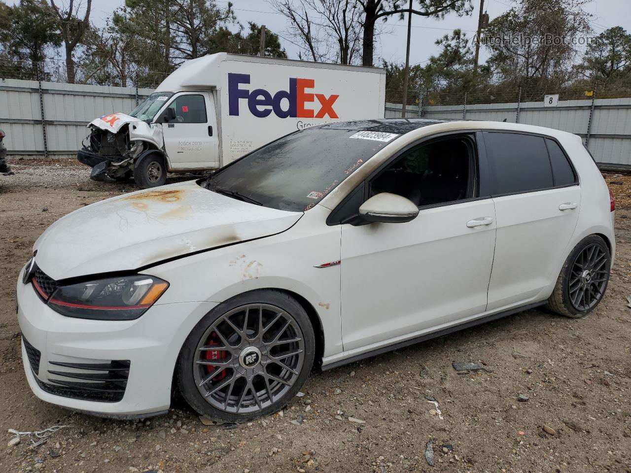 2016 Volkswagen Gti S/se White vin: 3VW447AU1GM062186