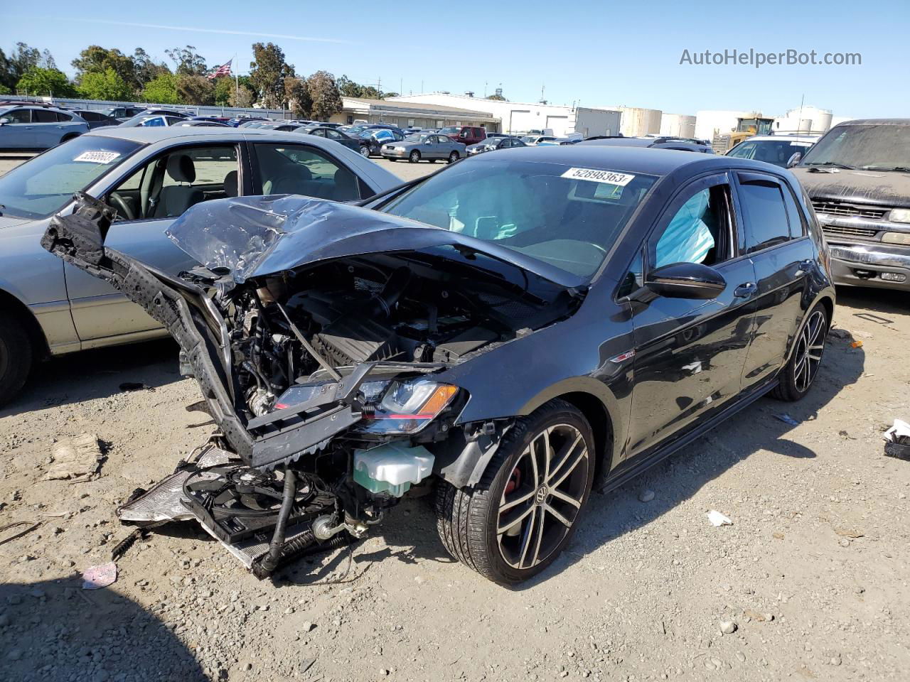 2017 Volkswagen Gti S/se Black vin: 3VW447AU1HM058754