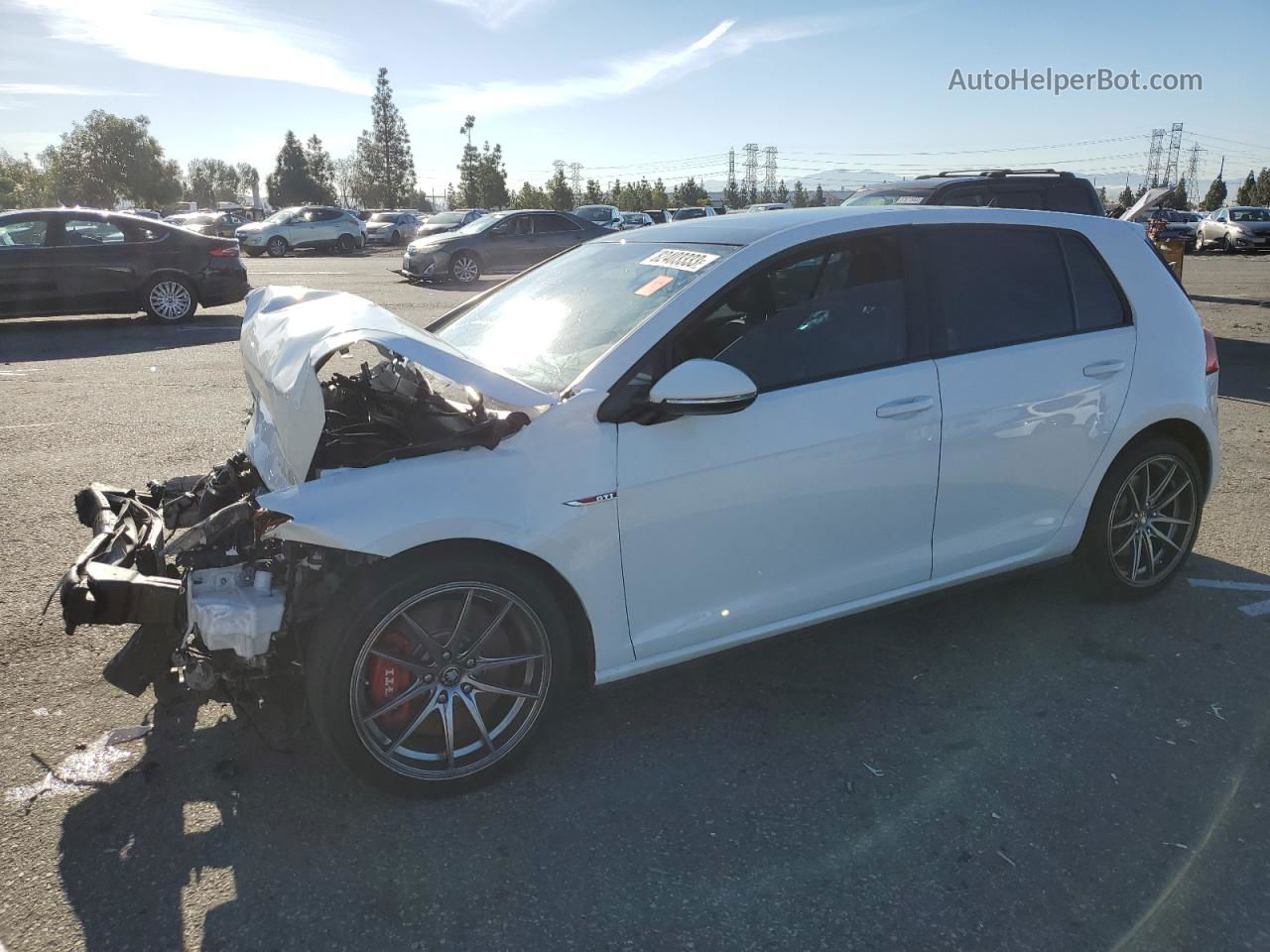 2017 Volkswagen Gti S/se White vin: 3VW447AU1HM062352