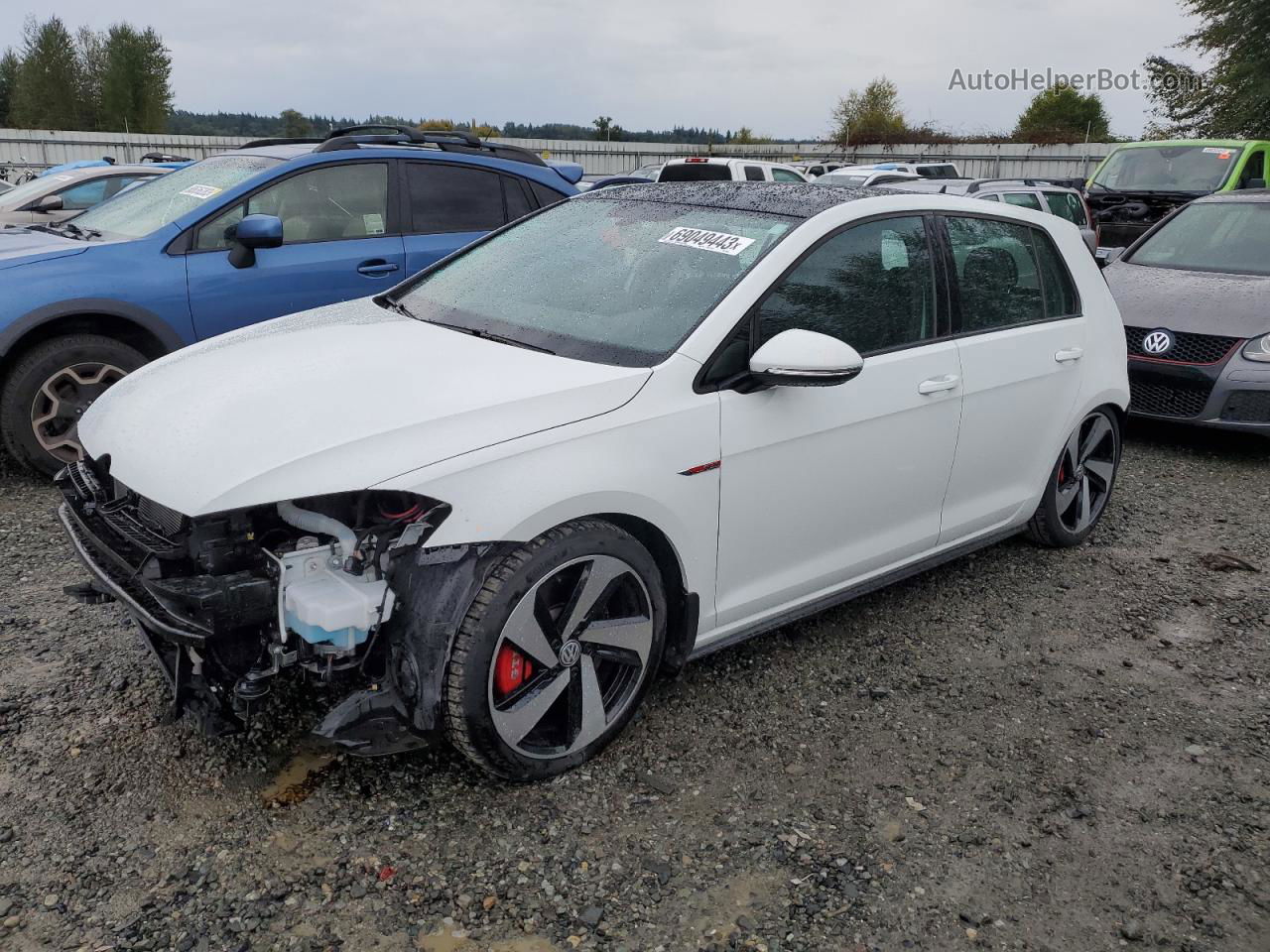 2018 Volkswagen Gti S/se Белый vin: 3VW447AU1JM260886