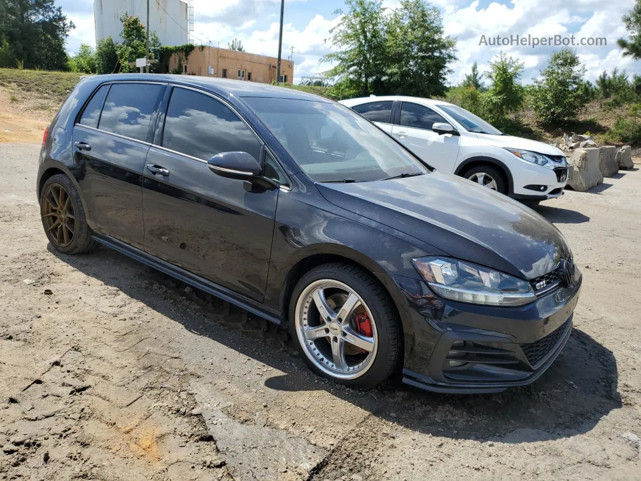 2018 Volkswagen Gti S/se Black vin: 3VW447AU1JM274500