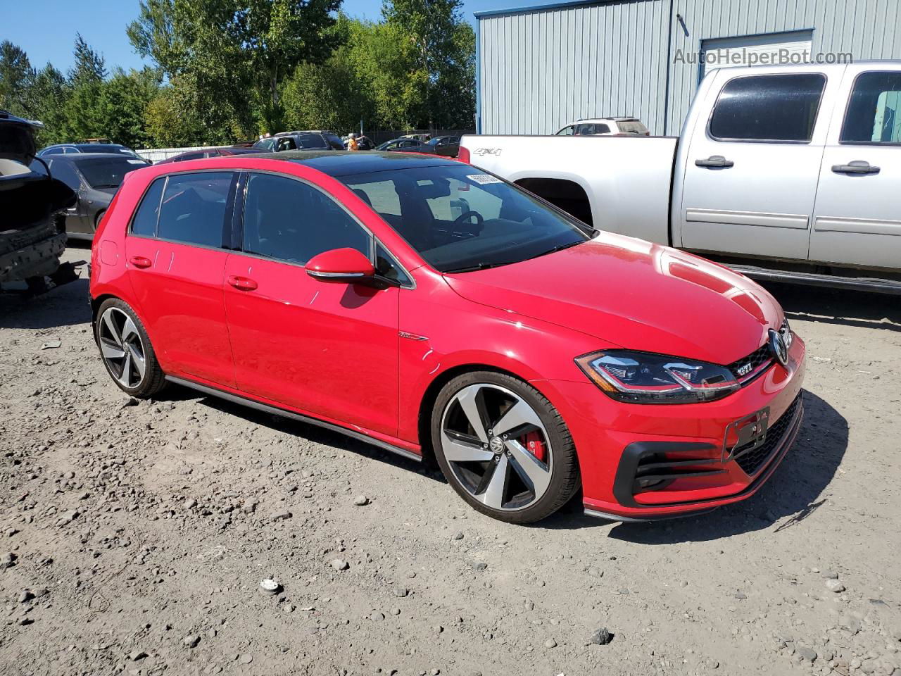 2018 Volkswagen Gti S/se Red vin: 3VW447AU1JM275940