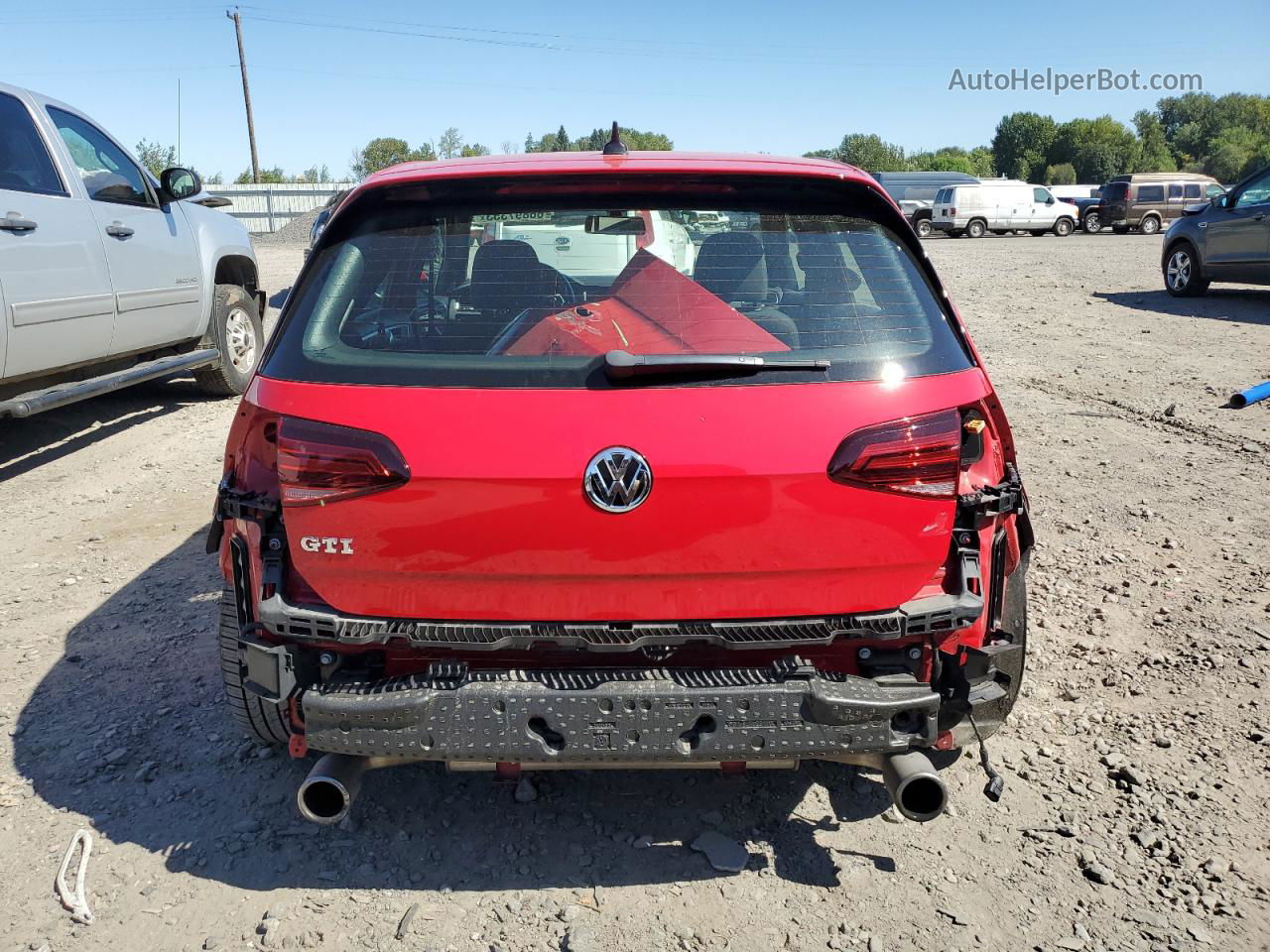 2018 Volkswagen Gti S/se Red vin: 3VW447AU1JM275940