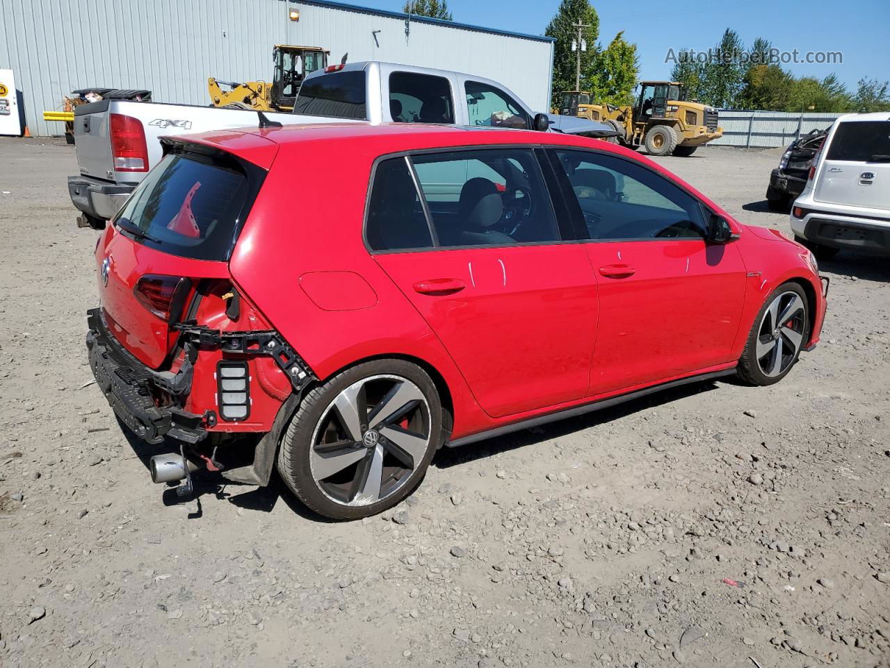 2018 Volkswagen Gti S/se Red vin: 3VW447AU1JM275940