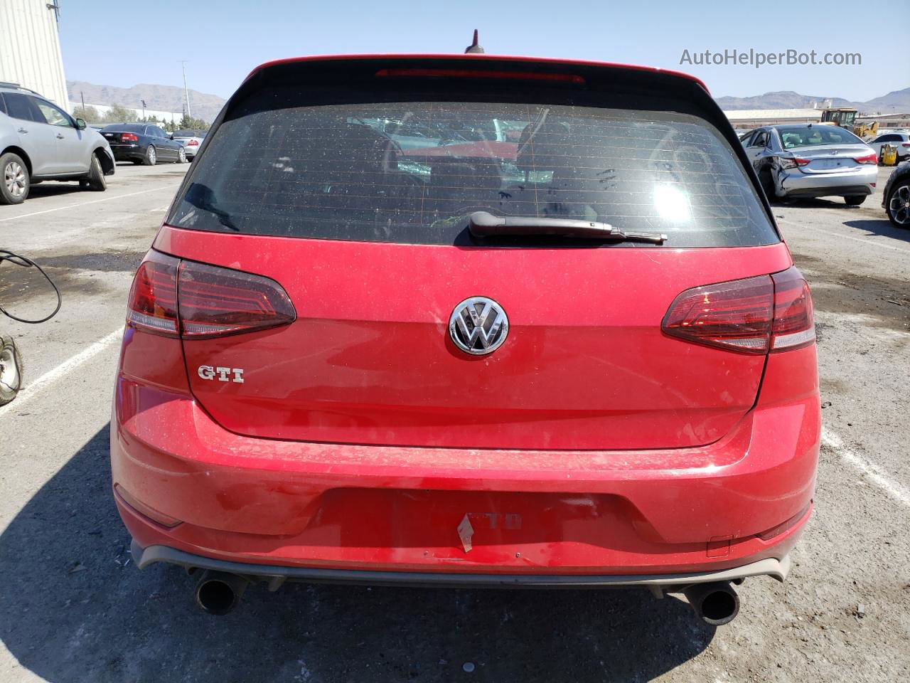 2018 Volkswagen Gti S/se Red vin: 3VW447AU1JM296156