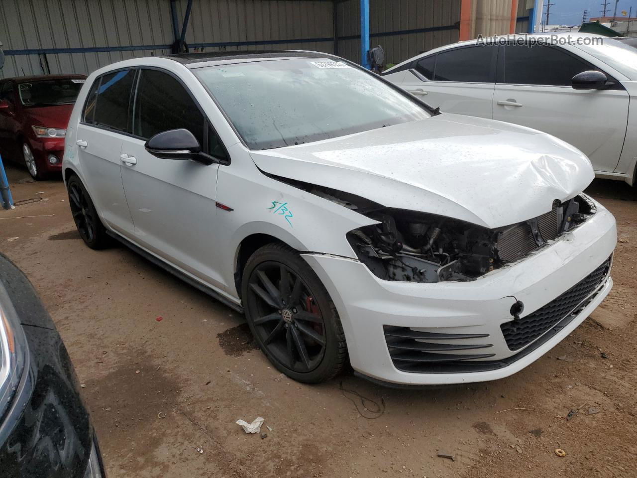 2016 Volkswagen Gti S/se White vin: 3VW447AU2GM006631