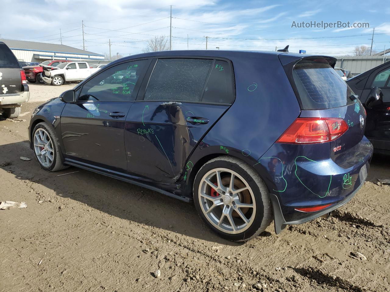 2016 Volkswagen Gti S/se Синий vin: 3VW447AU2GM029133