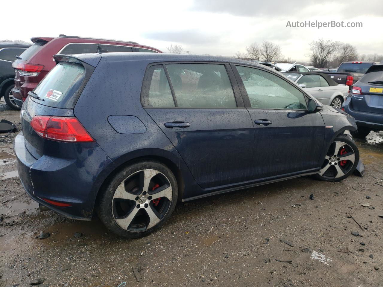 2017 Volkswagen Gti S/se Синий vin: 3VW447AU2HM046001