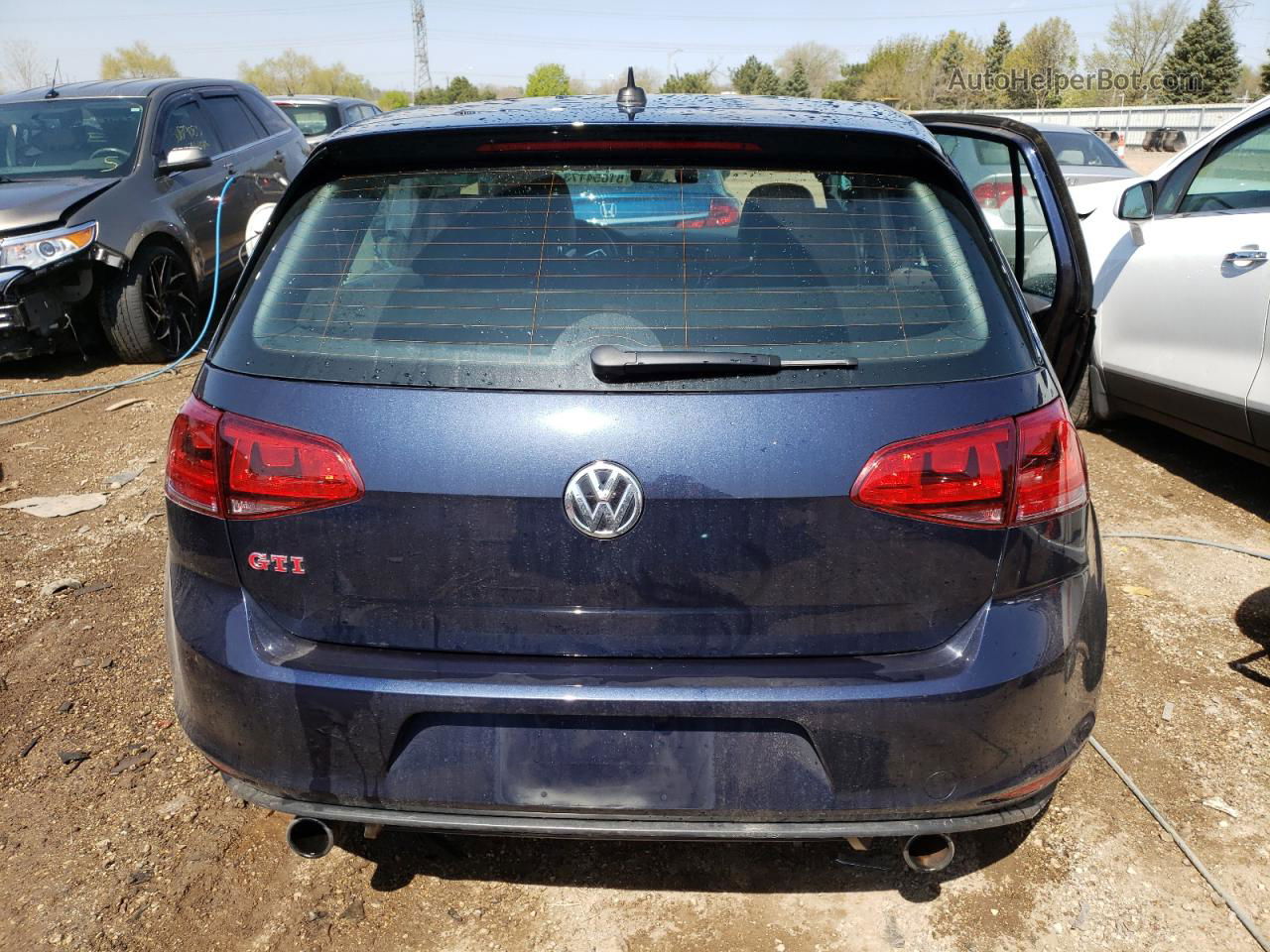 2017 Volkswagen Gti S/se Синий vin: 3VW447AU2HM058259