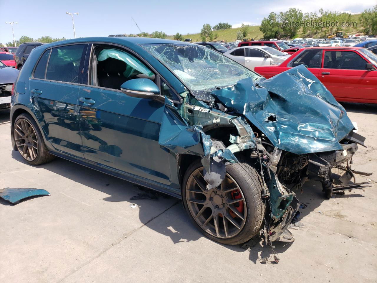 2018 Volkswagen Gti S/se Green vin: 3VW447AU2JM261688