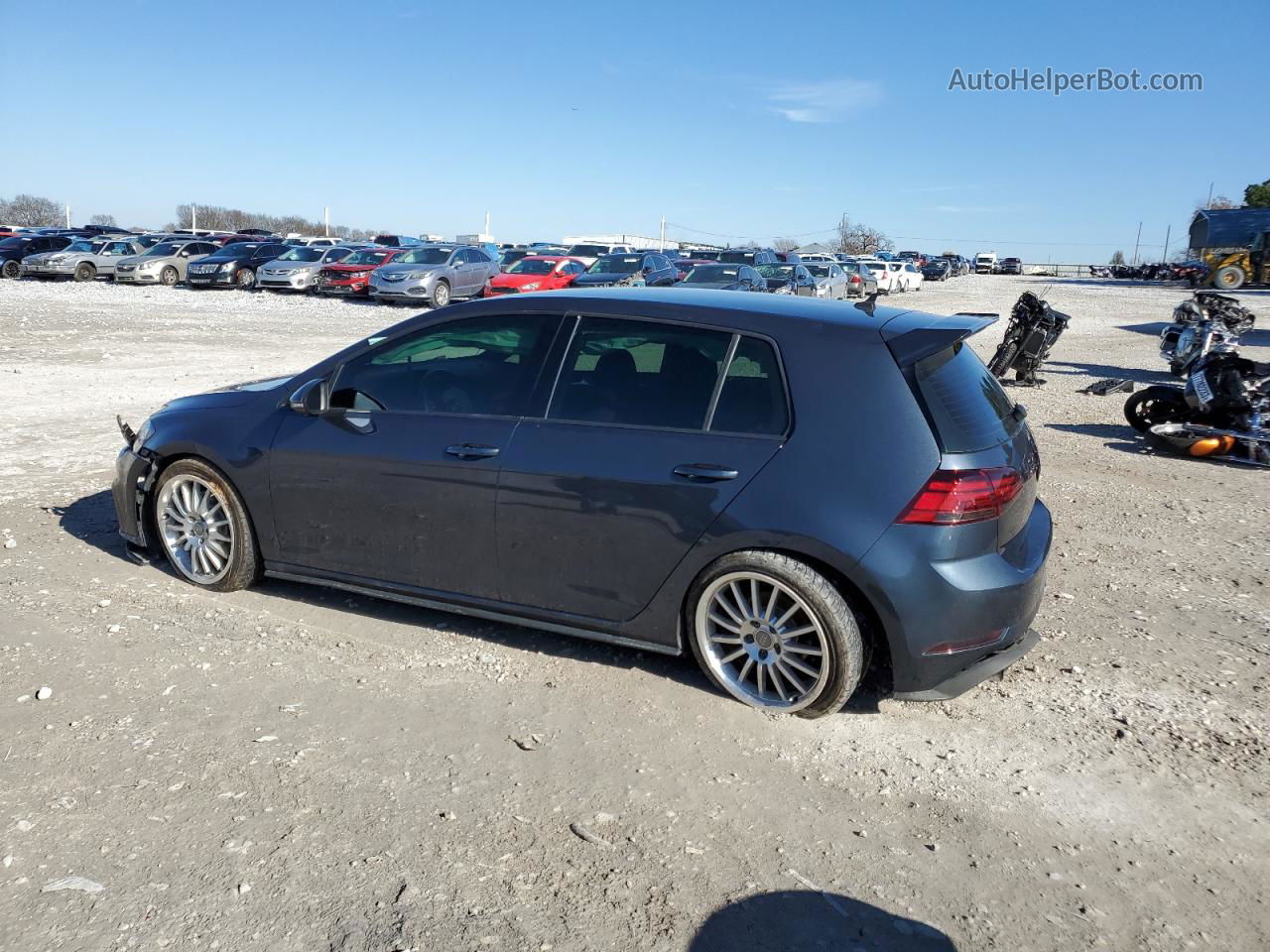 2018 Volkswagen Gti S/se Blue vin: 3VW447AU2JM288342