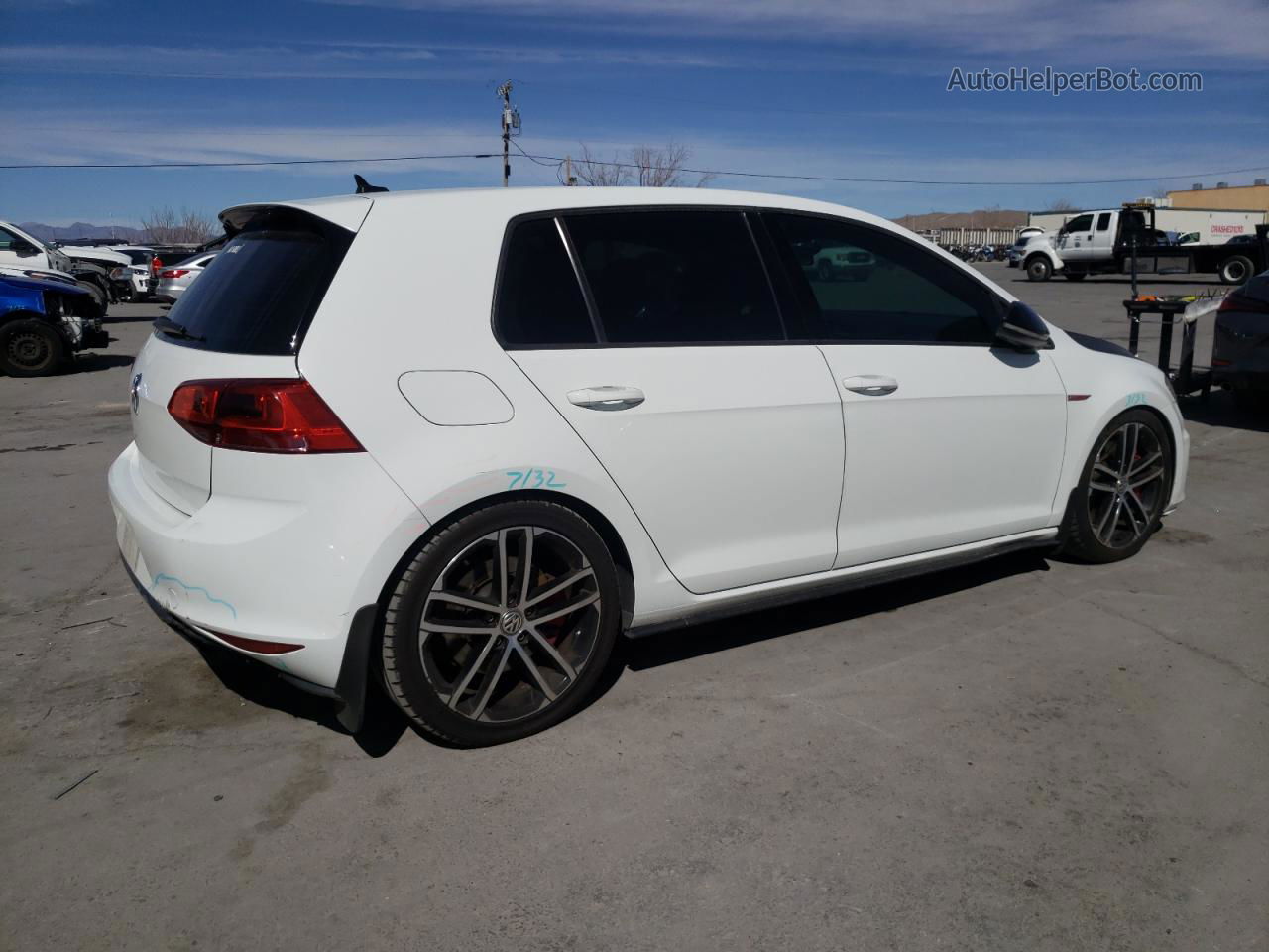 2017 Volkswagen Gti S/se White vin: 3VW447AU3HM008633