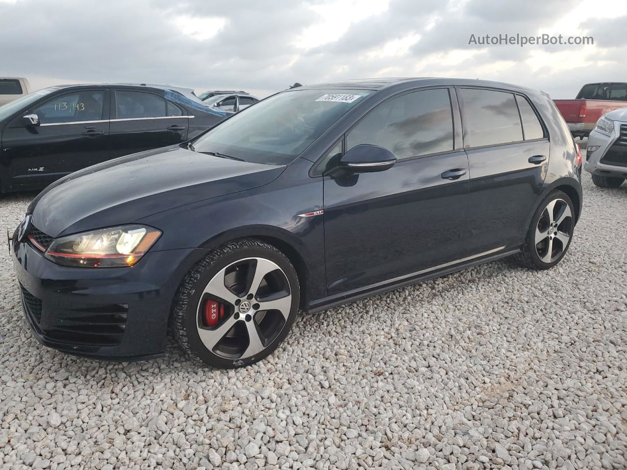 2017 Volkswagen Gti S/se Синий vin: 3VW447AU3HM016103