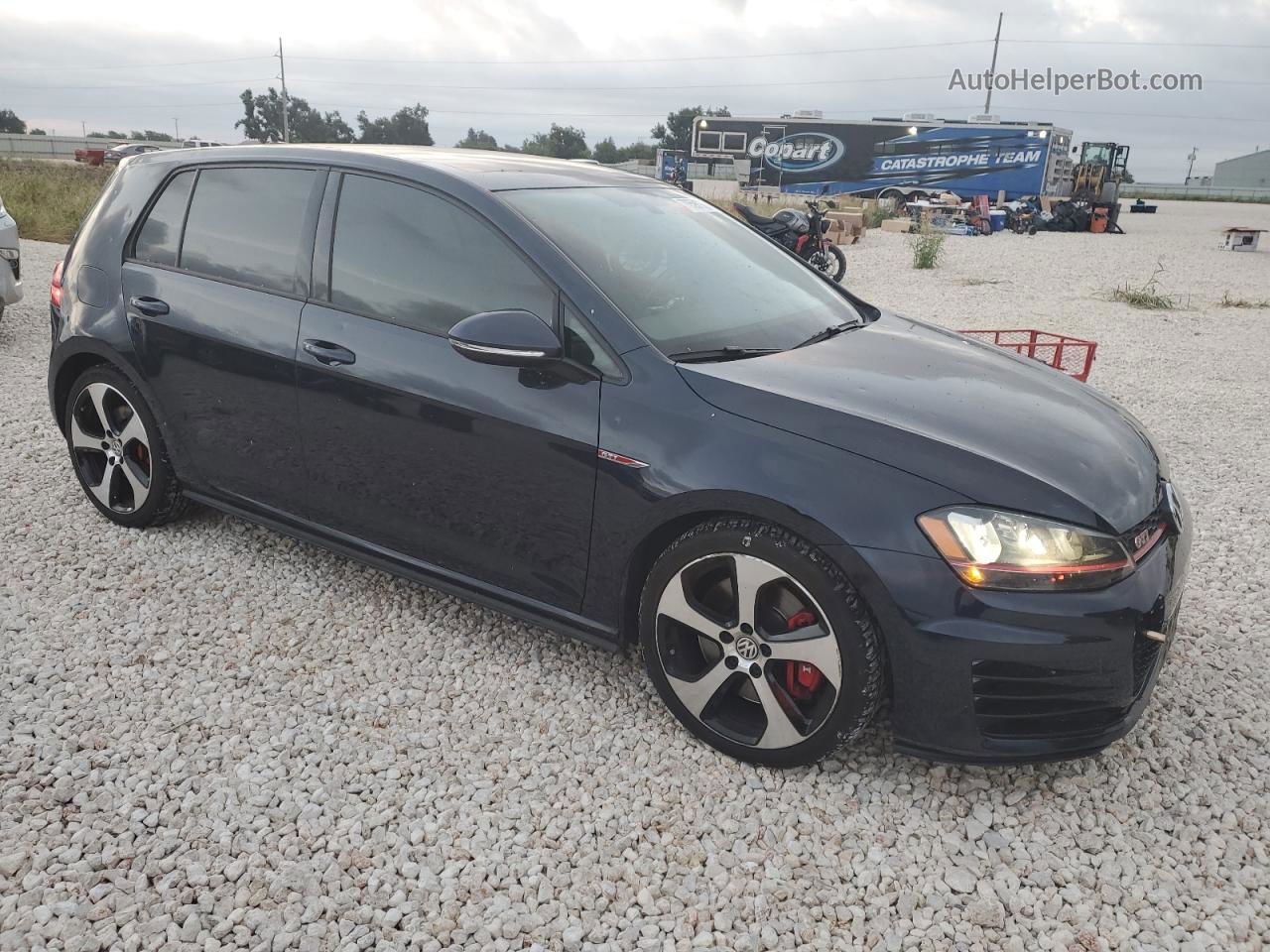 2017 Volkswagen Gti S/se Blue vin: 3VW447AU3HM016103