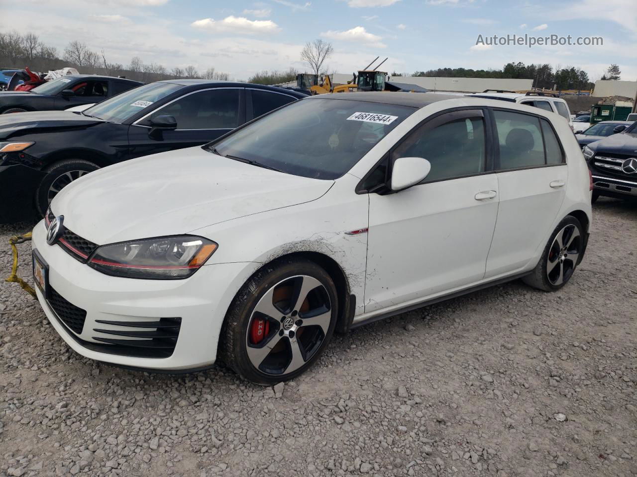 2017 Volkswagen Gti S/se White vin: 3VW447AU3HM064037