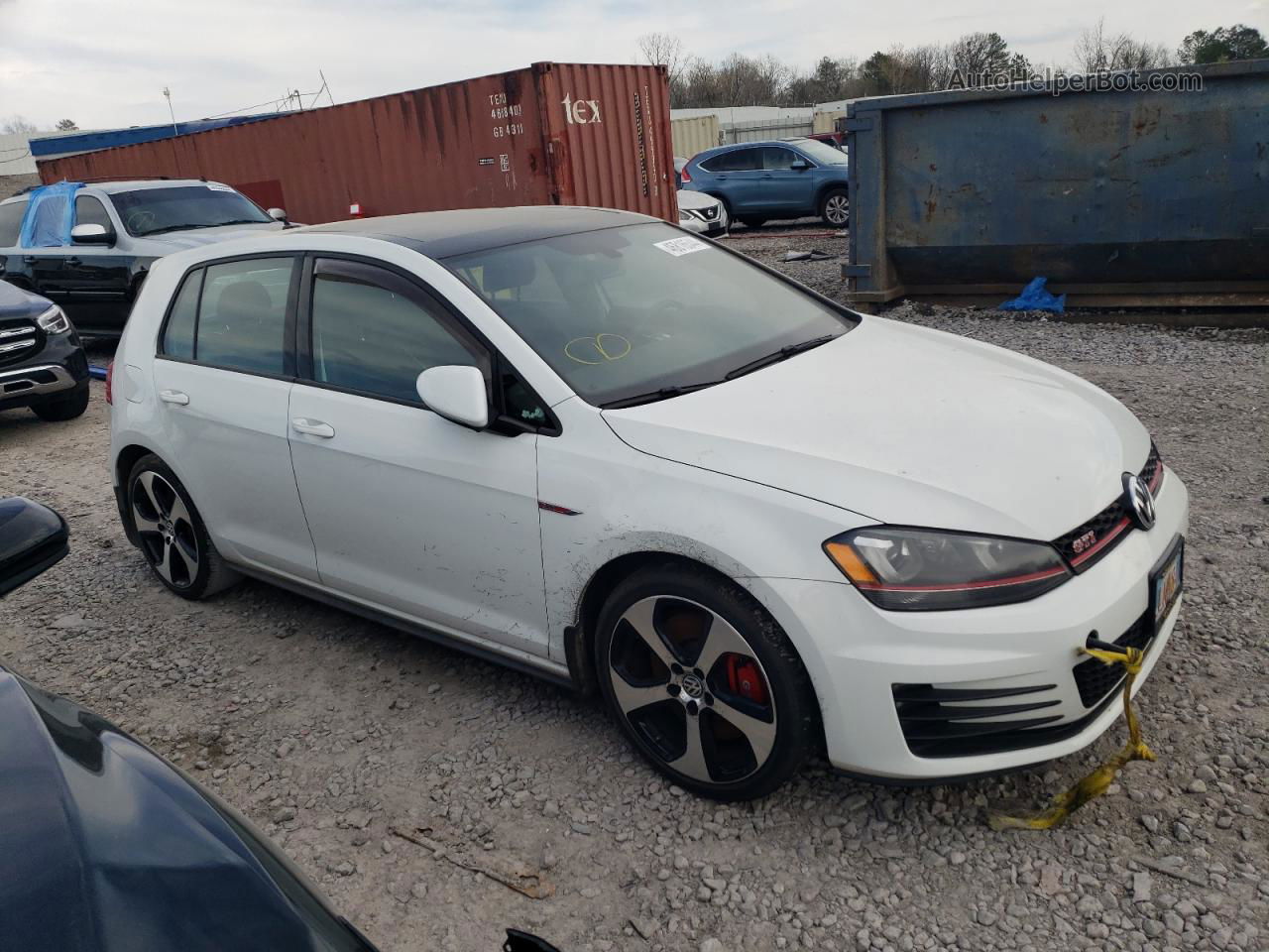 2017 Volkswagen Gti S/se White vin: 3VW447AU3HM064037