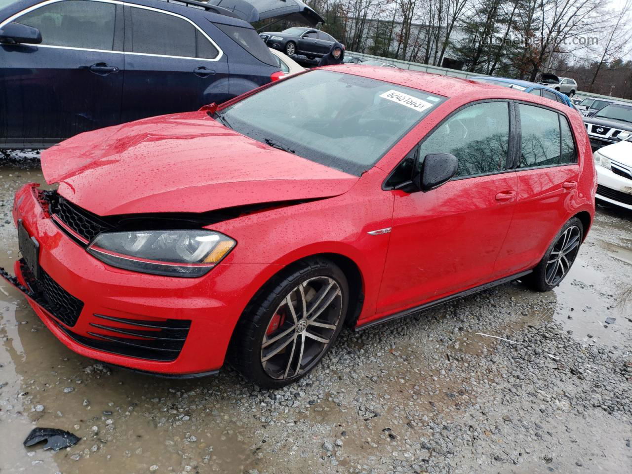 2017 Volkswagen Gti S/se Red vin: 3VW447AU3HM066435