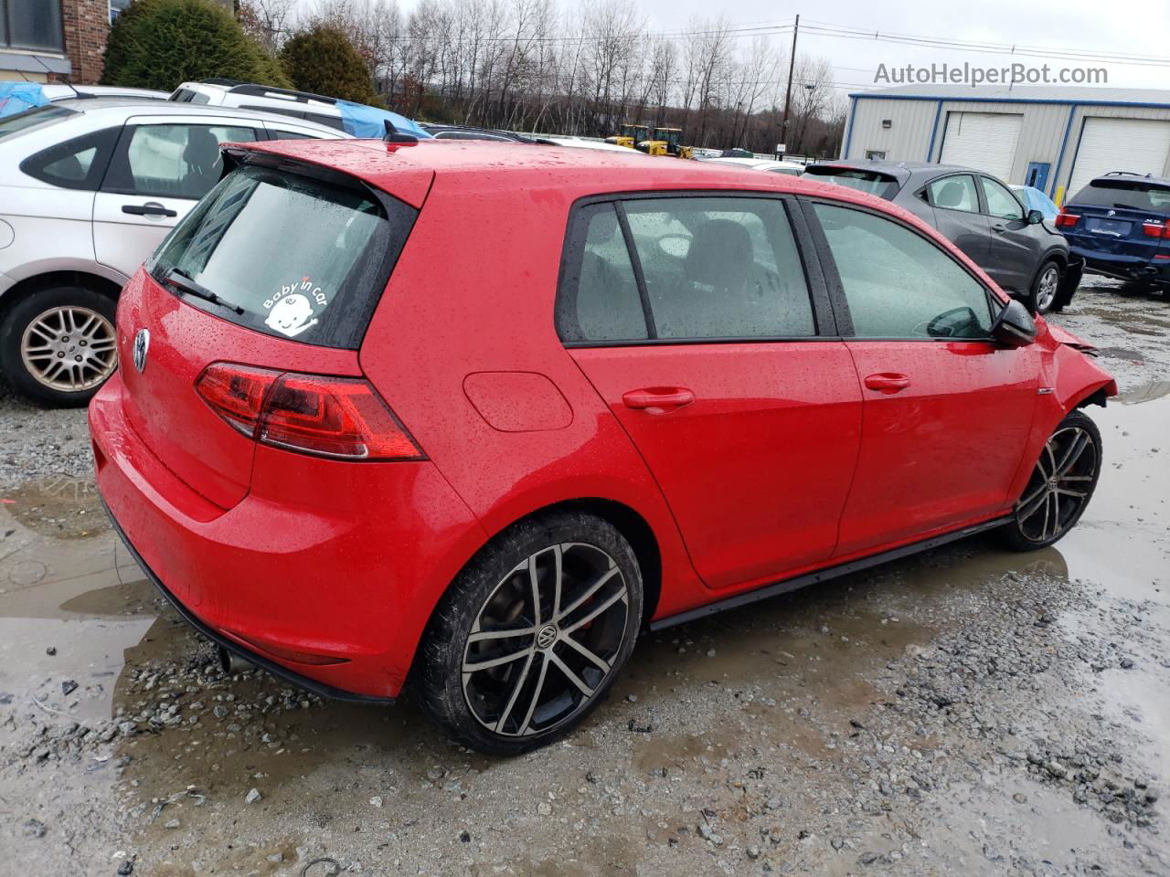 2017 Volkswagen Gti S/se Red vin: 3VW447AU3HM066435