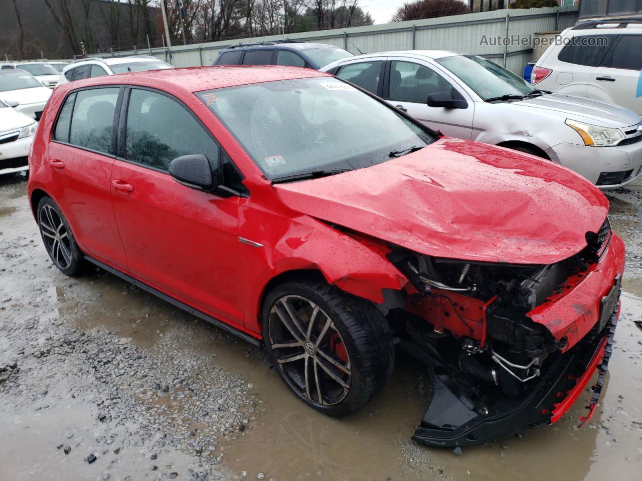 2017 Volkswagen Gti S/se Red vin: 3VW447AU3HM066435