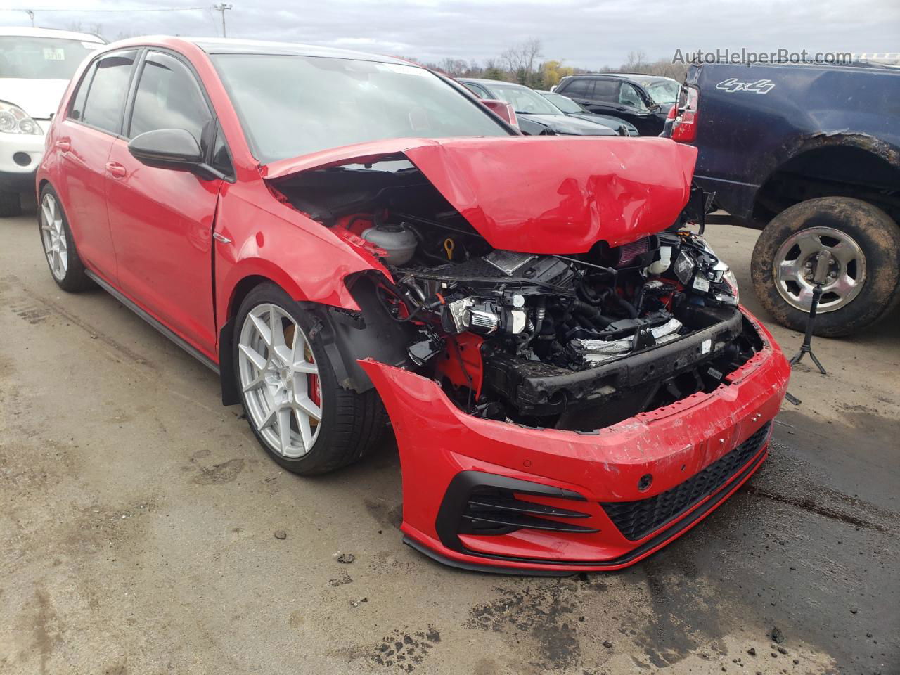 2018 Volkswagen Gti S/se Red vin: 3VW447AU3JM256838