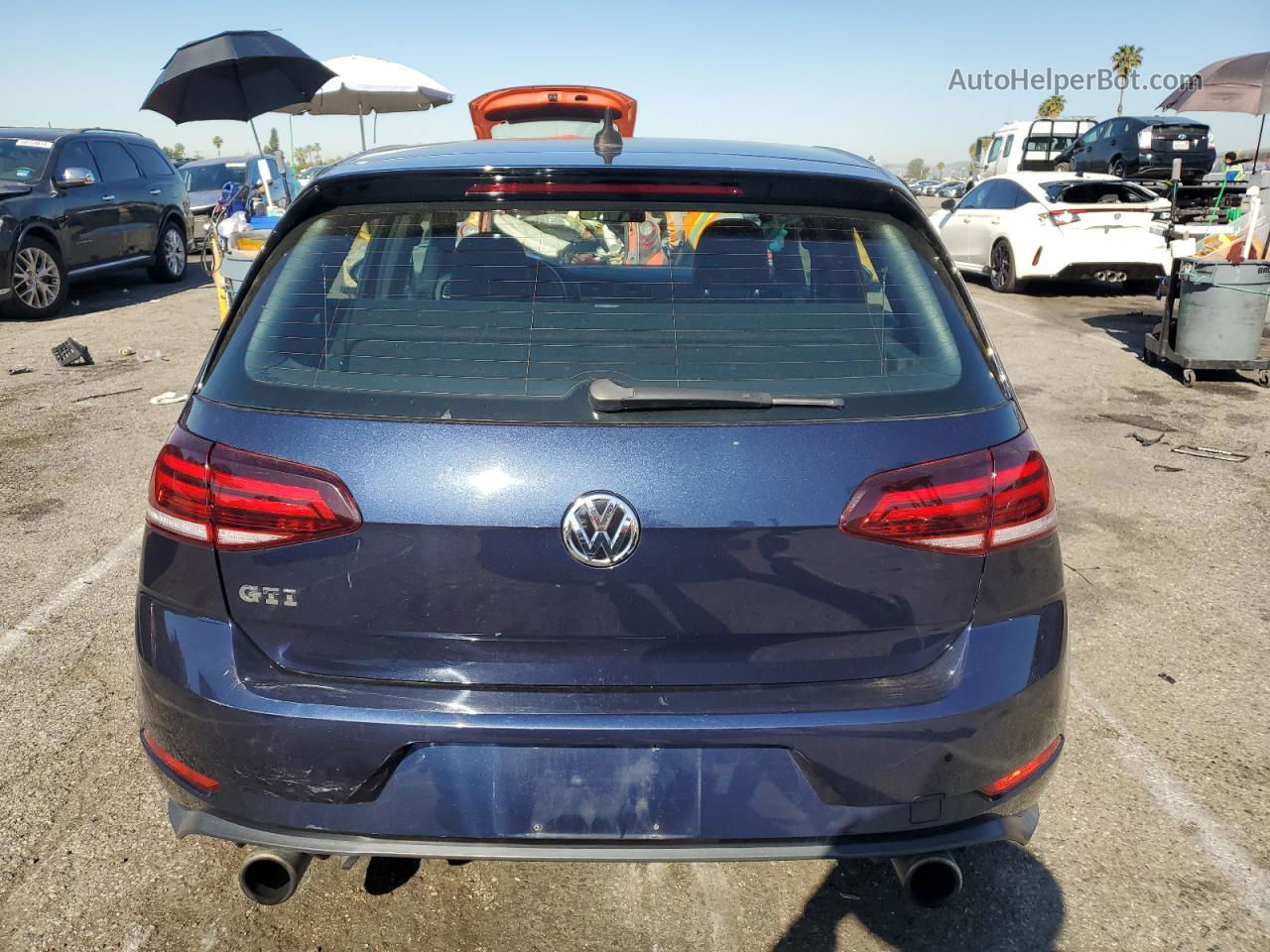 2018 Volkswagen Gti S/se Blue vin: 3VW447AU3JM286423