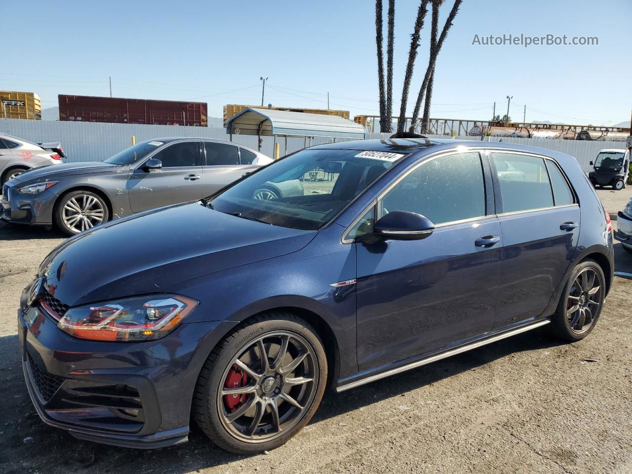 2018 Volkswagen Gti S/se Blue vin: 3VW447AU3JM286423