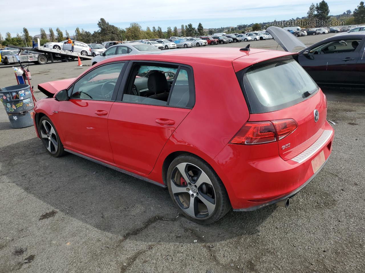 2016 Volkswagen Gti S/se Red vin: 3VW447AU4GM025987