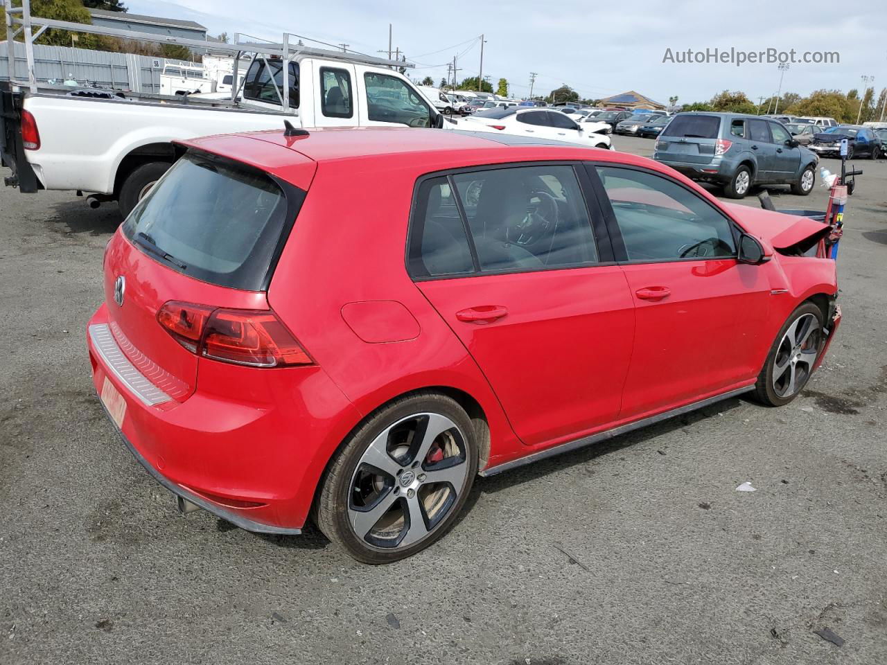 2016 Volkswagen Gti S/se Red vin: 3VW447AU4GM025987