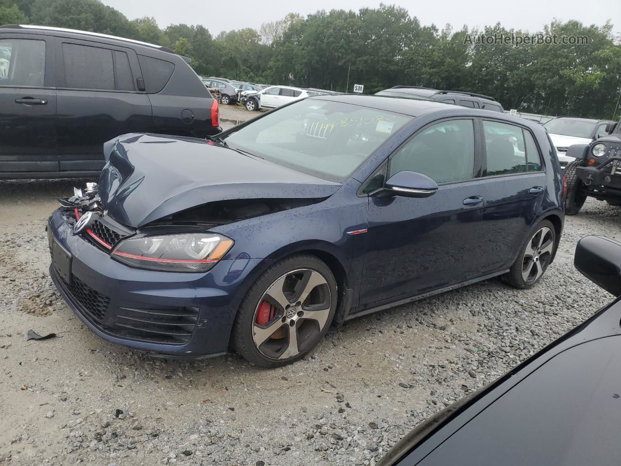 2016 Volkswagen Gti S/se Синий vin: 3VW447AU4GM061081