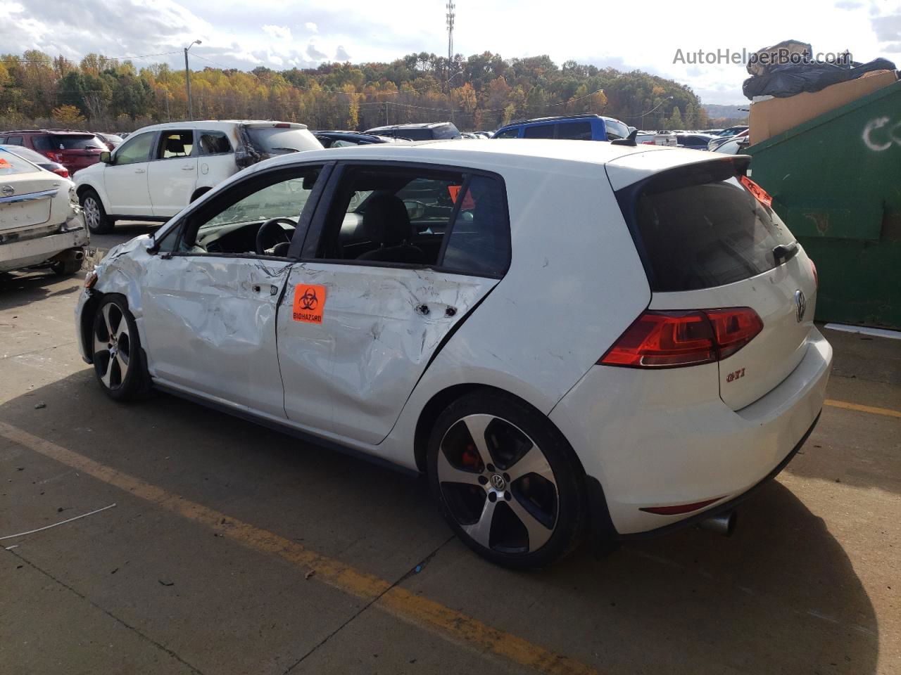 2016 Volkswagen Gti S/se White vin: 3VW447AU4GM062599