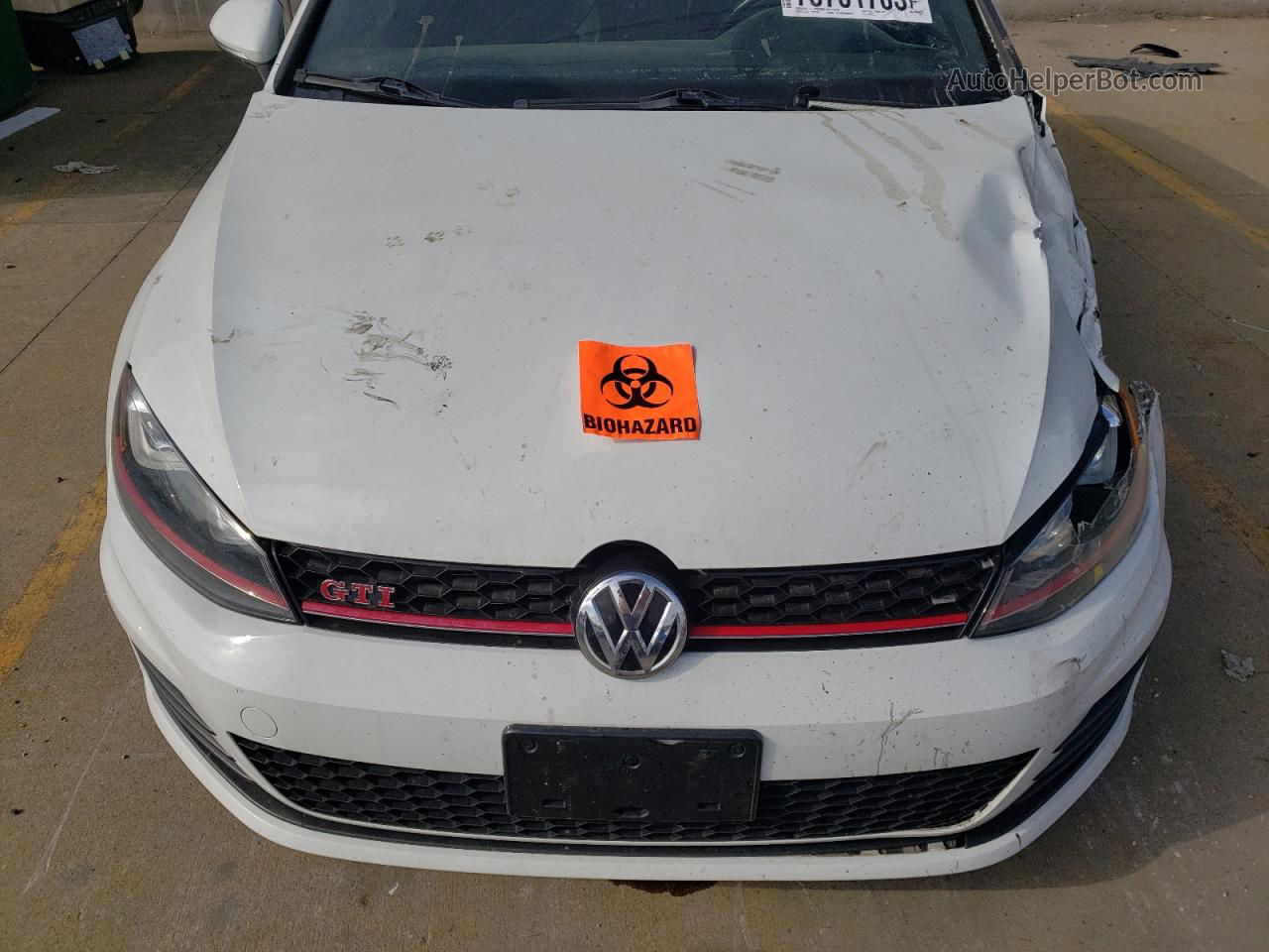 2016 Volkswagen Gti S/se Белый vin: 3VW447AU4GM062599