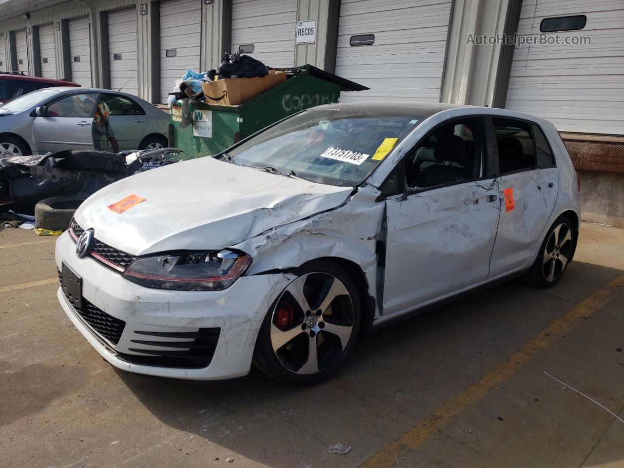 2016 Volkswagen Gti S/se Белый vin: 3VW447AU4GM062599