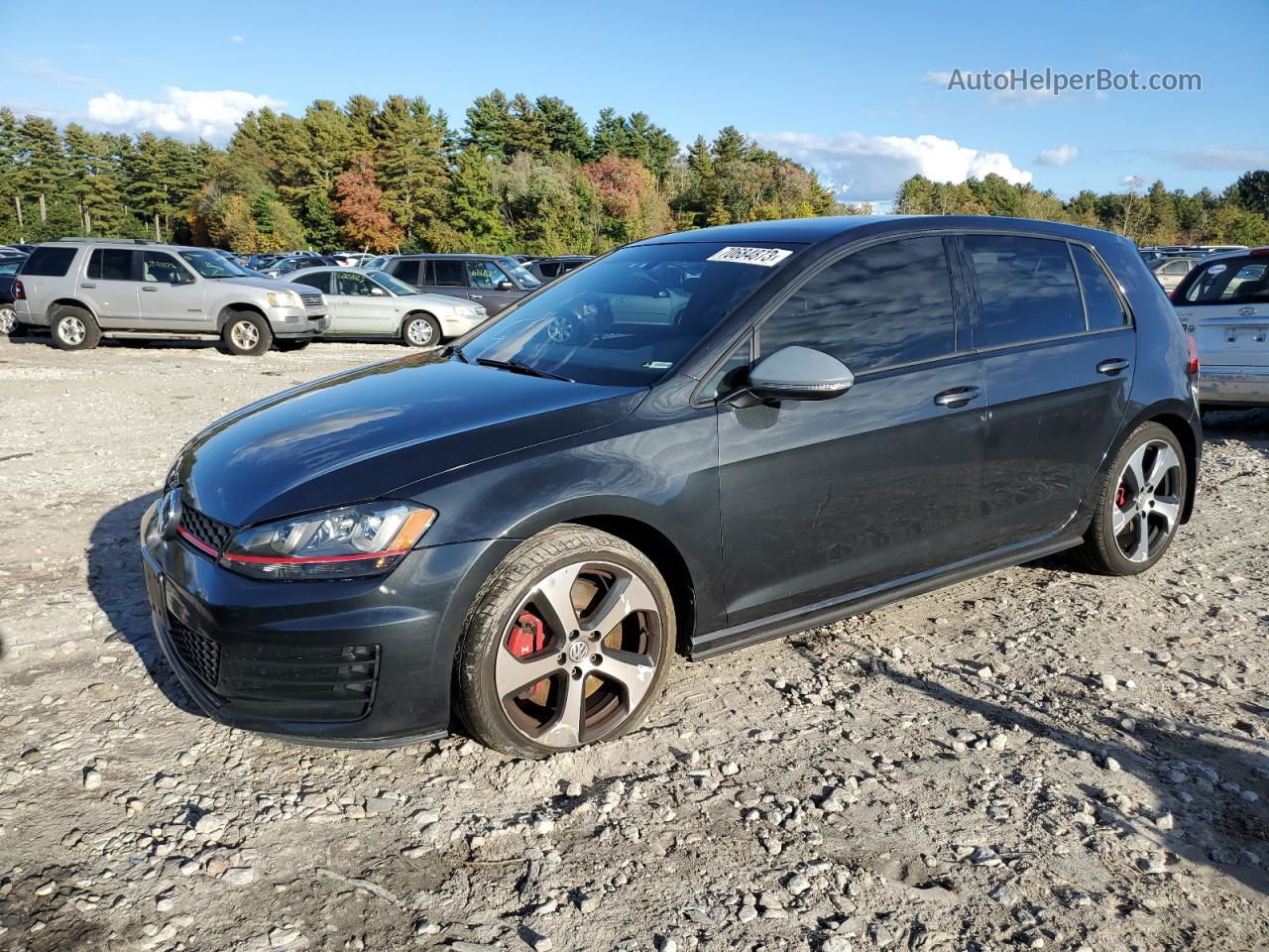 2016 Volkswagen Gti S/se Gray vin: 3VW447AU4GM066684