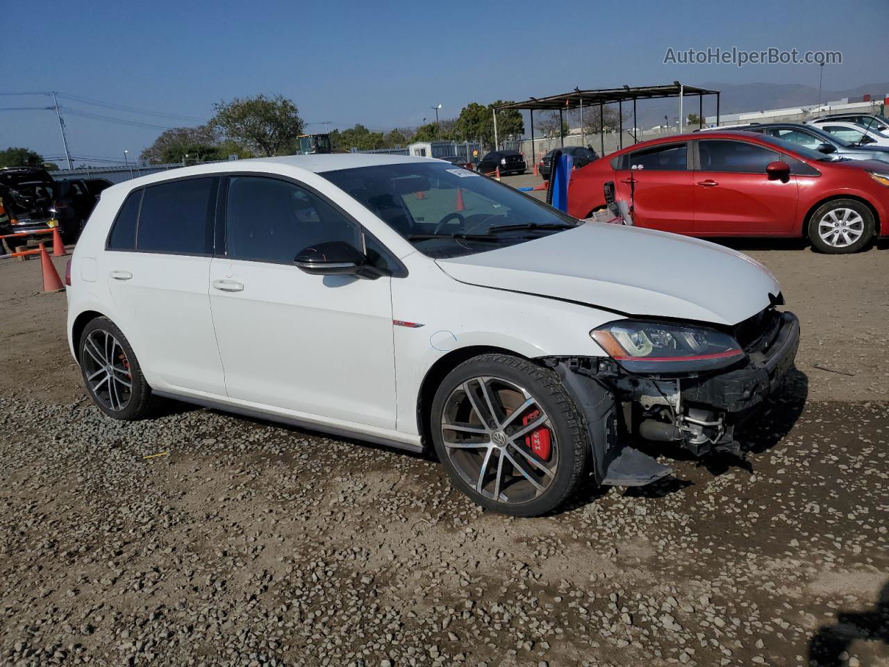 2017 Volkswagen Gti S/se White vin: 3VW447AU4HM008785