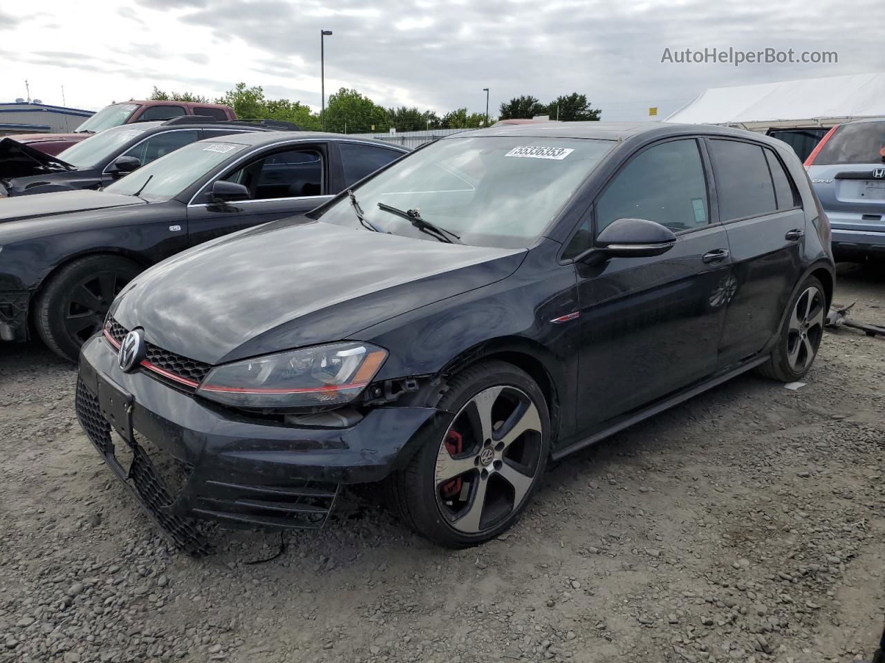 2017 Volkswagen Gti S/se Black vin: 3VW447AU4HM020242