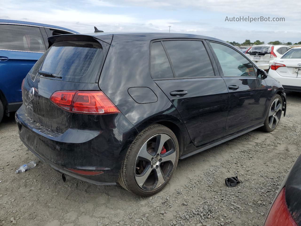 2017 Volkswagen Gti S/se Black vin: 3VW447AU4HM020242