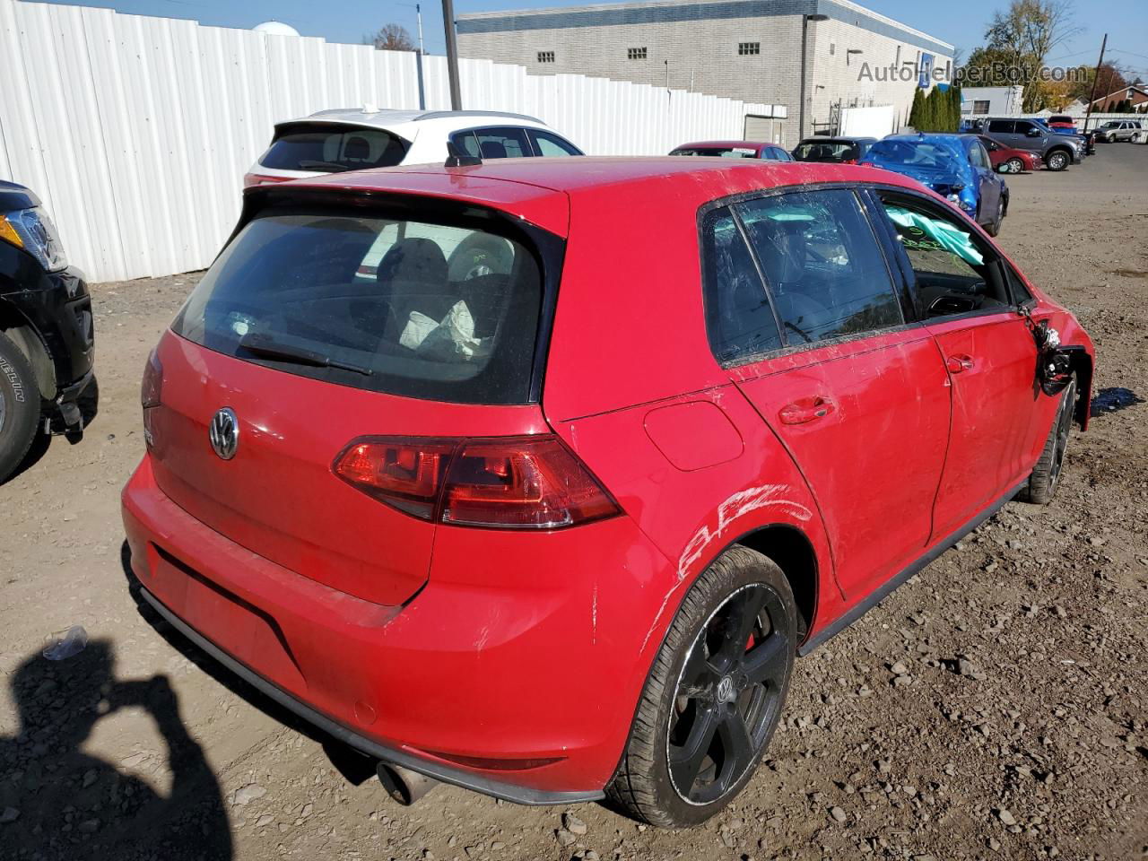 2017 Volkswagen Gti S/se Красный vin: 3VW447AU4HM031452