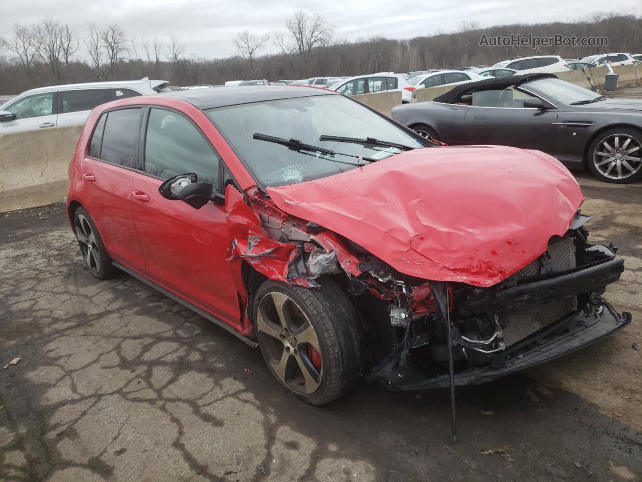 2017 Volkswagen Gti S/se Red vin: 3VW447AU4HM049546