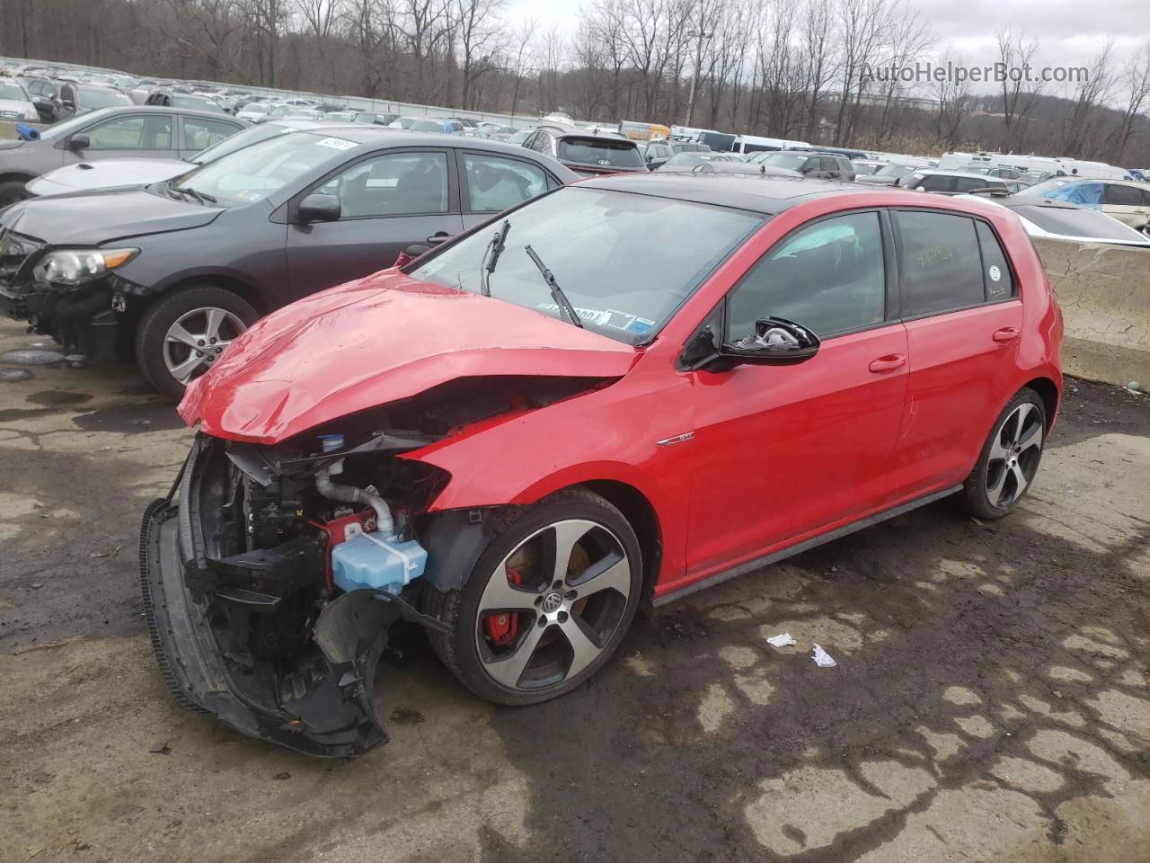 2017 Volkswagen Gti S/se Red vin: 3VW447AU4HM049546